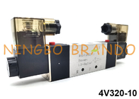4V320-10 Airtac نوع هوائي الملف اللولبي صمام 5/2 الطريق 24VDC 220VAC