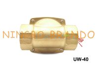1 1/2 &quot;2W400-40 UW-40 Unid Type NBR الحجاب الحاجز صمام النحاس الجسم عادة مغلقة AC110V DC12V