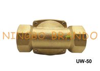 2 &quot;2W500-50 UW-50 Uni-D نوع NBR الحجاب الحاجز النحاس الكهربائية الملف اللولبي صمام عادة مغلقة AC110V DC24V