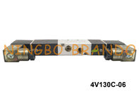 BSPT 1/8 &quot;4V130C-06 Airtac نوع هوائي صمام الملف اللولبي الهواء 5 طريقة 3 الوظيفة DC12V AC110V