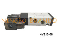 BSP 1/4 &quot;4V310-08 AirTAC نوع هوائي الملف اللولبي صمام 5/2 طريقة واحدة الملف اللولبي DC12V DC24V