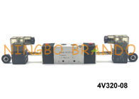 4V320-08 1/4 &quot;BSPT AirTAC نوع هوائي صمام الملف اللولبي 5/2 طريقة تحكم اتجاهي DC24V