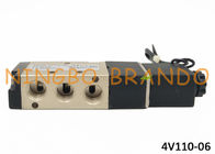 نوع AirTAC 4V110-06 DC24V هوائي صمام الملف اللولبي للتحكم الكهربائي عن بعد مع هيئة سبائك الألومنيوم