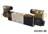 4V330C-08 AirTAC نوع الهواء صمام التحكم الكهربائي 1/4 &quot;5/3 طريقة لمضاعفة اسطوانة