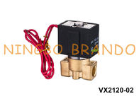 VX2120-02 SMC نوع صمام الملف اللولبي النحاس 2/2 طريقة NC 1/4 `` 24V 220V