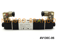 4V130C-06 Airtac نوع هوائي مزدوج الملف اللولبي صمام 5/3 طريقة 24V 220V