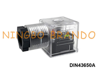 موصل ملف صمام الملف اللولبي DIN43650A شفاف DIN 43650 شكل أ