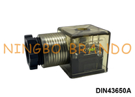 موصل ملف صمام الملف اللولبي DIN43650A مع LED DIN 43650 النوع أ