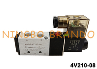 4V210-08 5/2 طريقة 1/4 `` صمام الملف اللولبي Airtac DC24V AC220V 4V210-08-B