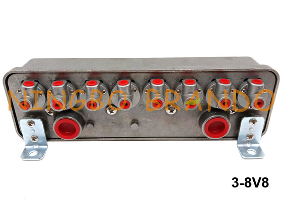 3-8V8 نوع Goyen الملف اللولبي الطيار صمام الضميمة 12VDC 24VDC 110VAC 220VAC