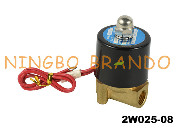 2W025-08 1/4 &quot;صمام ملف لولبي نحاسي يعمل مباشرة NC 24VDC 110VAC