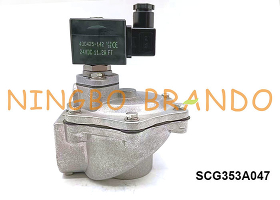 1.5 &quot;SCG353A047 الزاوية اليمنى الحجاب الحاجز متكامل الطيار نبض صمام 12VDC 24VDC 110VAC 220VAC