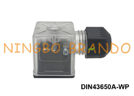 DIN43650A مقاوم للماء IP67 الملف اللولبي صمام موصل 2P + E 3P + E.