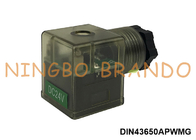 DIN43650A ربط لفائف الصمام الكهربائي الموفر للطاقة 12VDC 24VDC 2P + E IP65