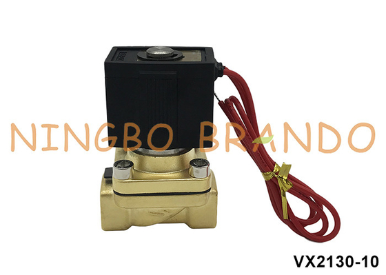 VX2130-10 3/8' الصمام الكهربائي النحاسي للماء الهواء AC220V AC110V DC24V