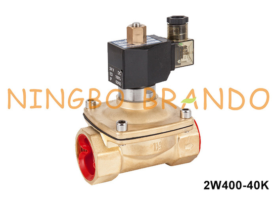 1.5'' 2 طريق عادة مفتوحة النحاس صمام المياه الكهربائية AC220V AC110V DC24V DC12V