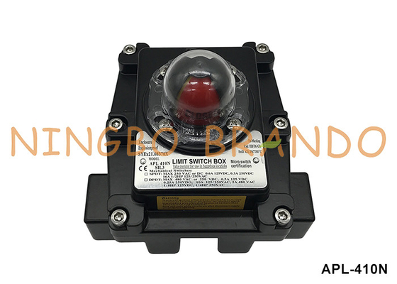 APL-410N عازل الانفجار حد مفتاح مربع مؤشر موقف صمام لصمام الكرة