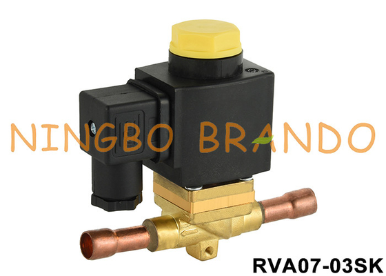 2 طريق 3/8 'حاميل عادة مفتوحة التبريد الصمام الكهربائي 12V 24V 110V 220V