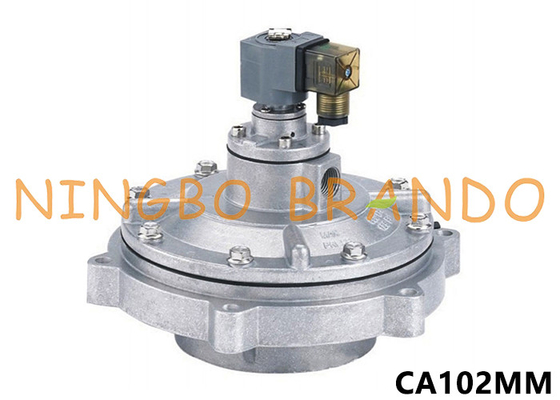 CA102MM 4'' الصمام النابض النبضية الغمر الكامل لفلتر الحقيبة 24V DC 220V AC