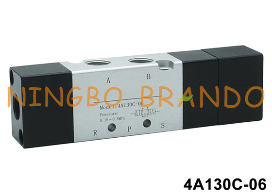 Airtac نوع 4A130C-06 1/8'' صمام الطيار الهوائي الهوائي 5/3 طريق