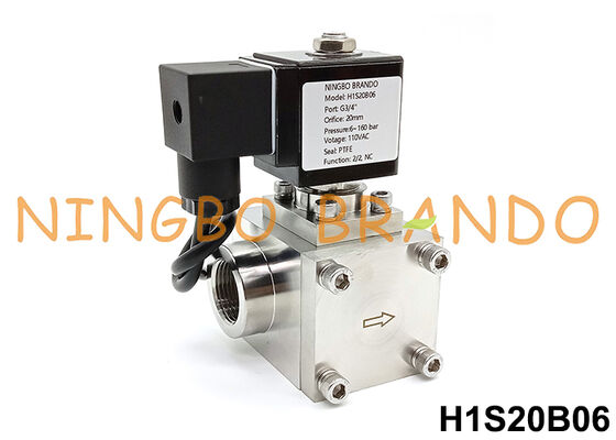 3/4'' High Pressure Solenoid Valve 120 bar 24VDC 160 bar 220VAC