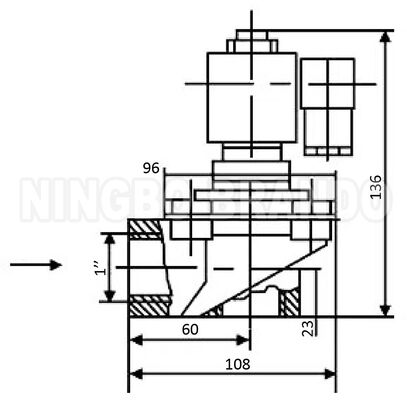 WXYD TDF-Z-25 1 'صمام النبض بالزاوية اليمنى لفلتر الكيس الصناعي
