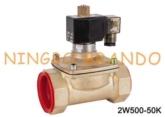 2 Inch Normally Open Brass Electric Solenoid Valve 24V 110V 220V