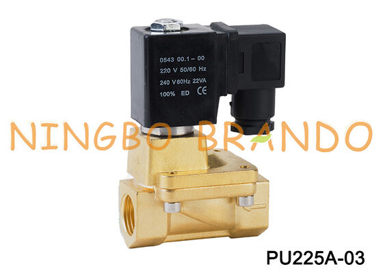 شاكو نوع PU225A-03 2/2 صمام الملف اللولبي مغلق عادة PU225A AC220V