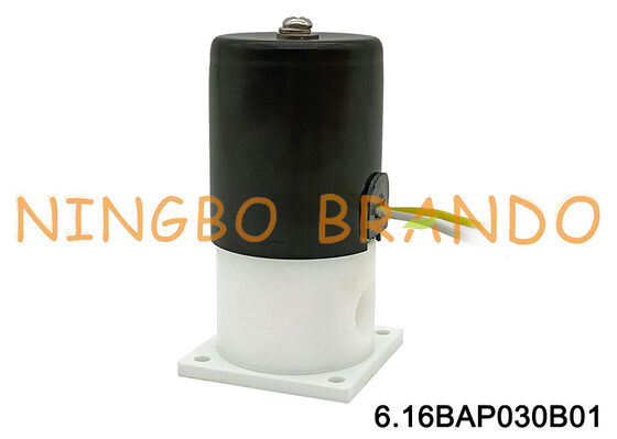 صمام الملف اللولبي PTFE مقاس 1/8 بوصة لعزل مقاومة التآكل الحمضي القلوي