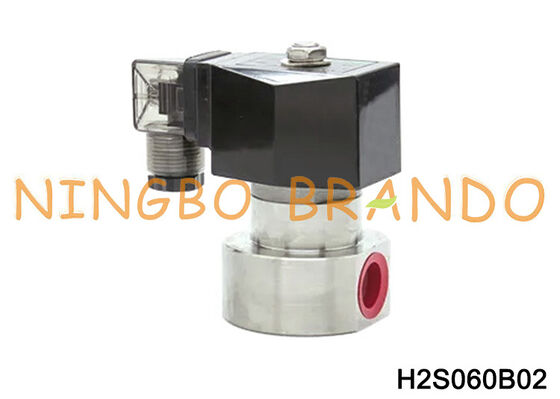 1/4 بوصة ارتفاع ضغط SS304 صمام الملف اللولبي 100 بار AC220V AC110V DC24V