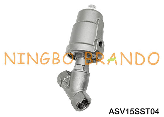 1/2 '' صمام مقعد زاوية هوائي 2 طريقة 2 موضع DN15 PN16 الموضوع