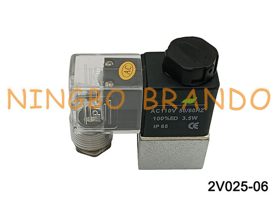 Airtac نوع 2V025-06 1/8 '' صمام التحكم في السوائل 2/2way 110VAC AC110V