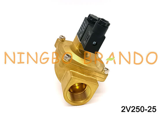 Airtac نوع 2V250-25 2 طريقة صمام الملف اللولبي صمامات الهواء AC220V 110V DC12V 24V