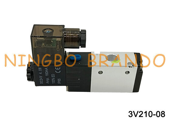 Airtac نوع 3V210-08-NC 3V210-08-NO صمام الملف اللولبي 3/2 طريقة 3V200 سلسلة