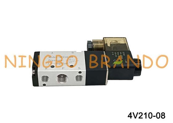 Airtac نوع 4V210-08 صمام الهواء الملف اللولبي 5/2 طريقة 4V200 سلسلة