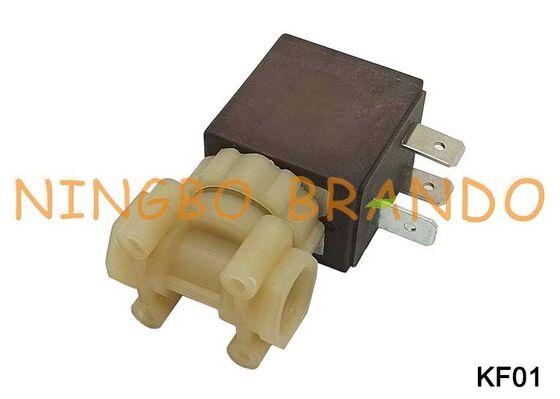 CEME نوع 1/8 `` 2 طريقة NC الغذاء الصف الآمن PA66 صمام الملف اللولبي للمياه البلاستيكية KF01