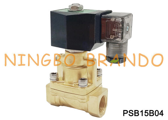 صمام الملف اللولبي النحاسي ذو درجة الحرارة العالية للبخار مغلق عادة 1/2 بوصة
