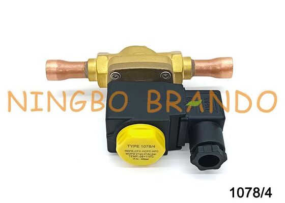 صمام الملف اللولبي من نوع Castel 1/2 بوصة لحام 1078/4 1078/4A6 1078/4A7 24V 110V 220V