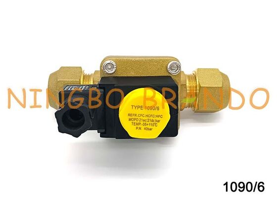 صمام الملف اللولبي للتبريد نوع Castel 1090/6 مضيئة 3/4 بوصة SAE