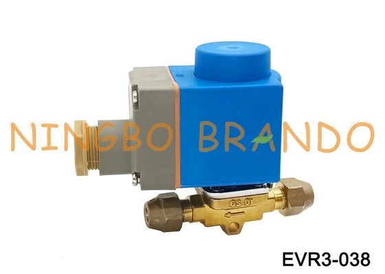 صمام الملف اللولبي Danfoss Type EVR 3 NC متوهج 3/8 بوصة SAE 032F8116