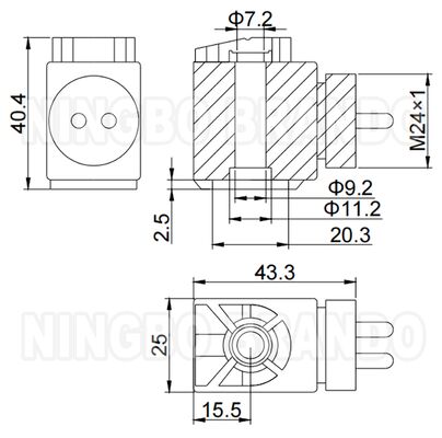24VDC ملف الطاقة الكهربائية لشركة سكينيا شاحنة صمام علبة التروس 1423566 1364636
