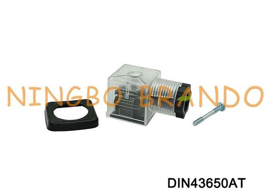 DIN43650A موصل ملف صمام الملف اللولبي 18 مم شفاف DIN 43650 النوع A