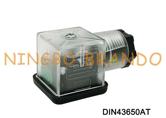 DIN43650A موصل ملف صمام الملف اللولبي 18 مم شفاف DIN 43650 النوع A