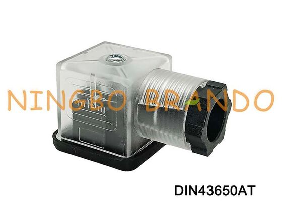 DIN43650A موصل ملف صمام الملف اللولبي 18 مم شفاف DIN 43650 النوع A