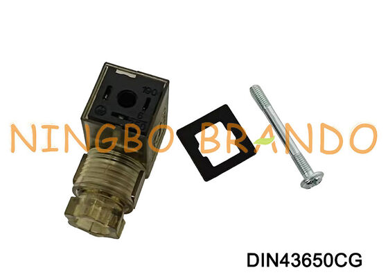 DIN43650C Solenoid Valve Coil Connector 9.4mm MPM Brown DIN 43650 Type C