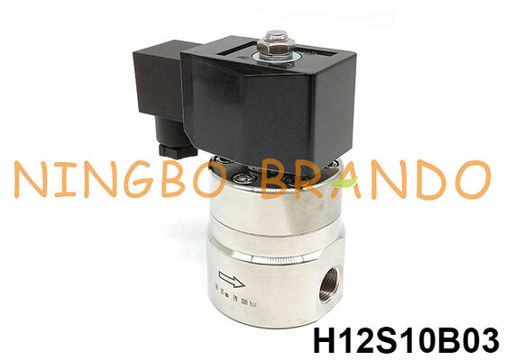 300 بار صمام الكهربائي ذو الضغط العالي 3/8'' 220V 110V 24V 12V