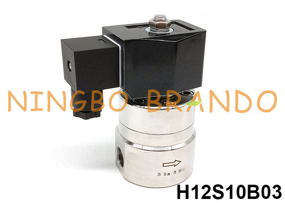 300 بار صمام الكهربائي ذو الضغط العالي 3/8'' 220V 110V 24V 12V