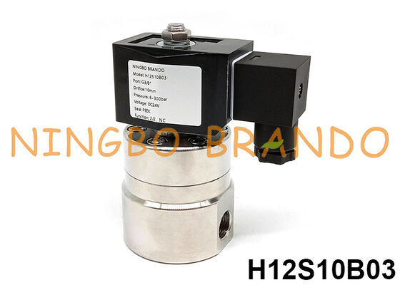300 بار صمام الكهربائي ذو الضغط العالي 3/8'' 220V 110V 24V 12V