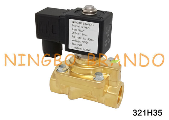 321H35 باركر نوع صمام الملف اللولبي عالي الضغط 2-Way 24VDC نحاس G1 / 2 بوصة