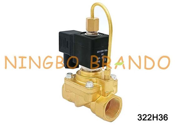 باركر نوع 322H36 DC24V صمام الملف اللولبي مفتوح عادة 3/4 بوصة AC220V